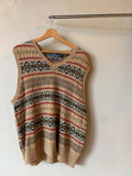Polo Ralph Lauren Patterned Knit Vest Size L