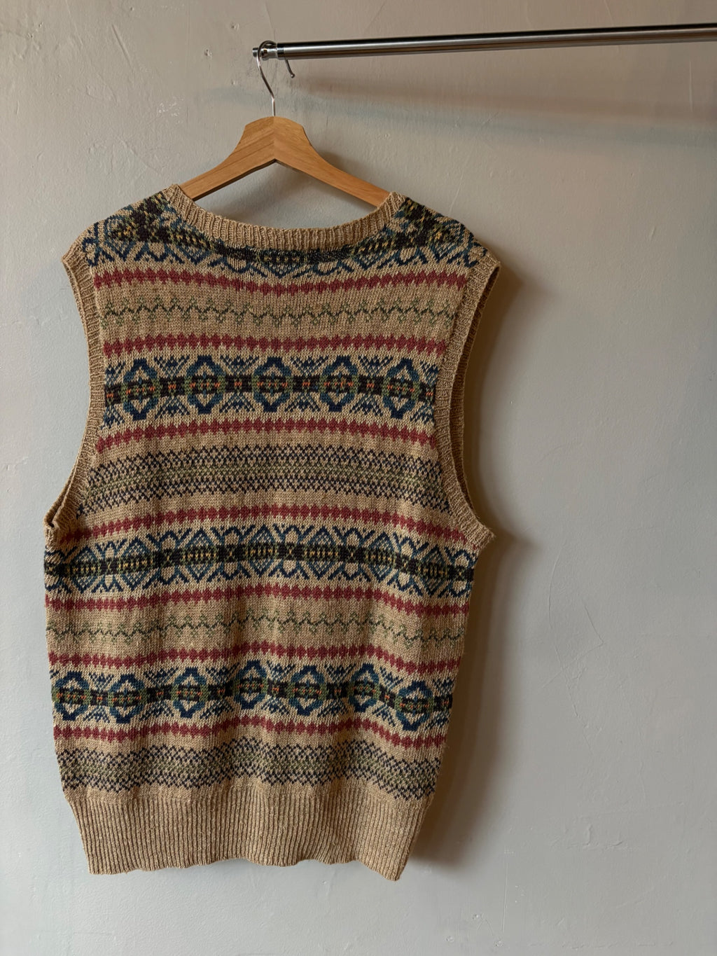 Polo Ralph Lauren Patterned Knit Vest Size L