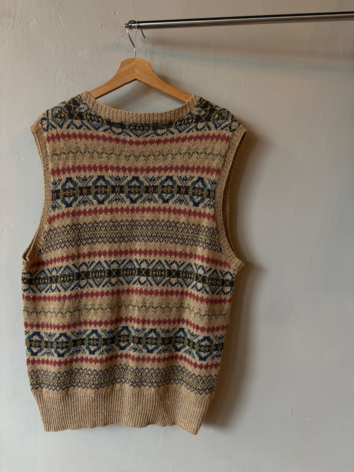 Polo Ralph Lauren Patterned Knit Vest Size L