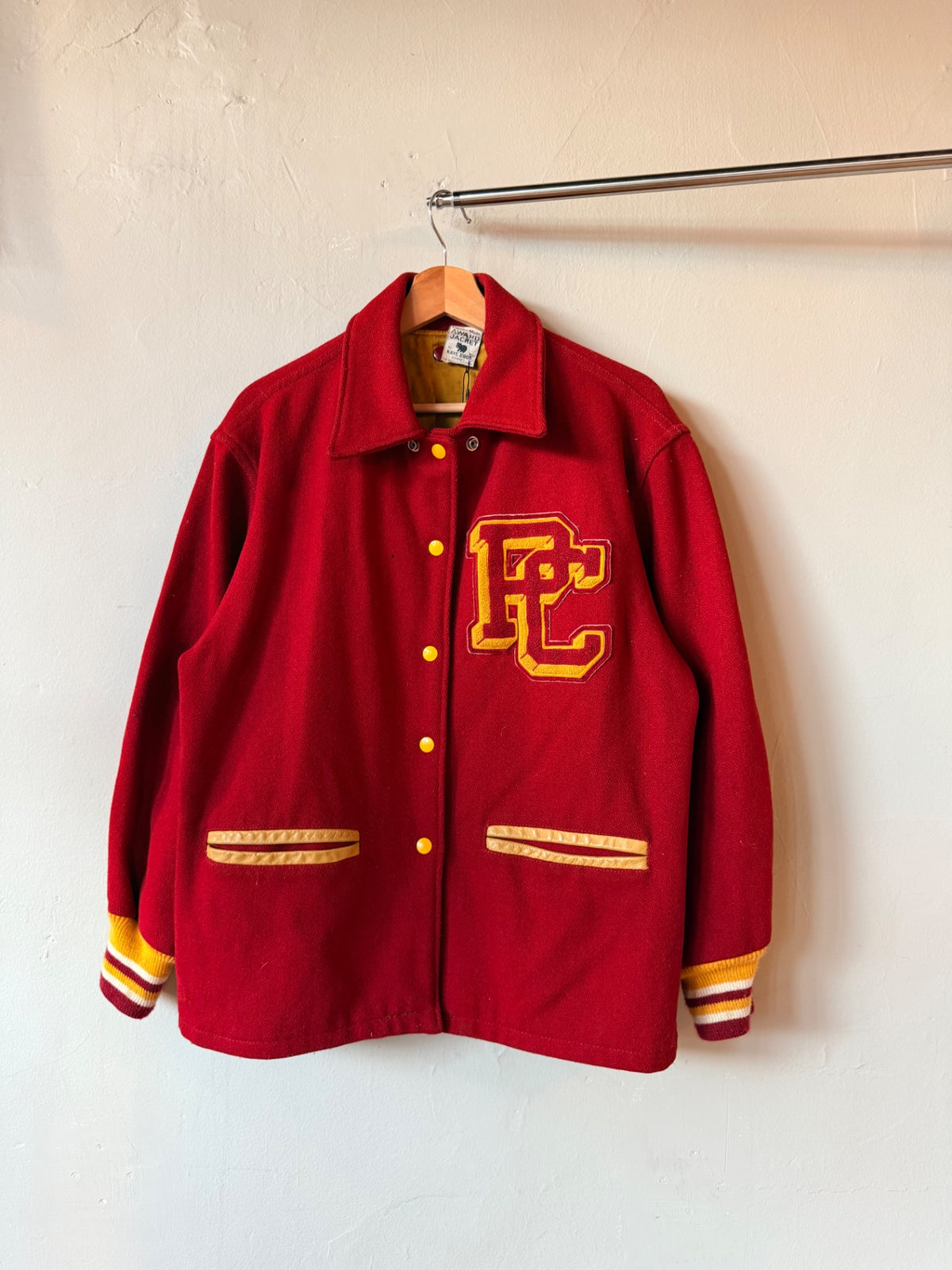 1990s Varsity Jacket Red