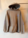 Faded Grey Bullhead Surf Hoodie w/ Sleeve Print Size L