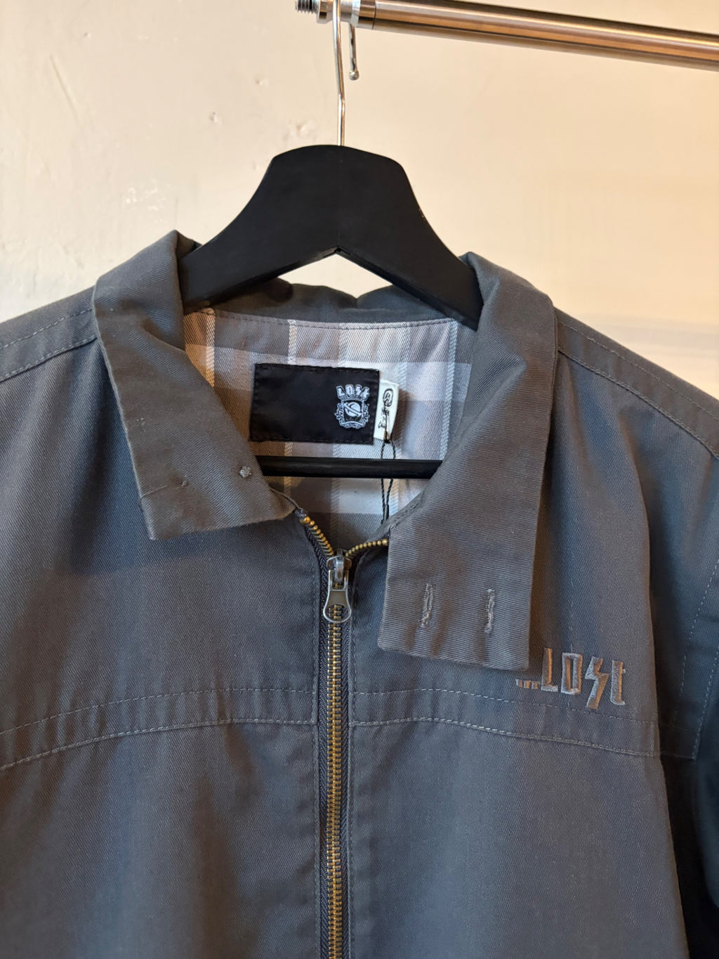 Lost Surf Work Jacket Grey Size M