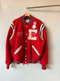 Red 1996 Harper Cardinals Letterman Jacket