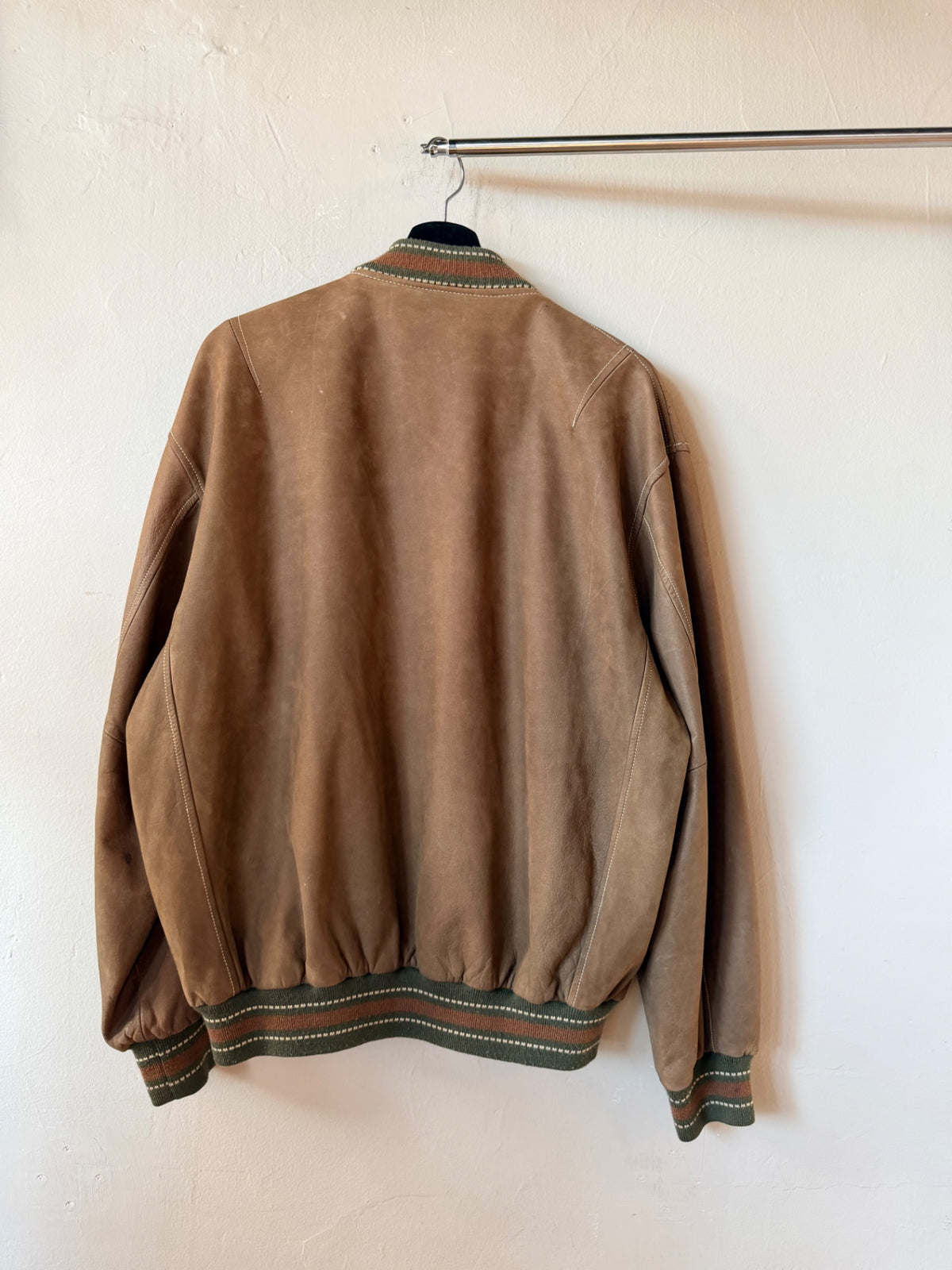 Leather Guess Bomber Jacket