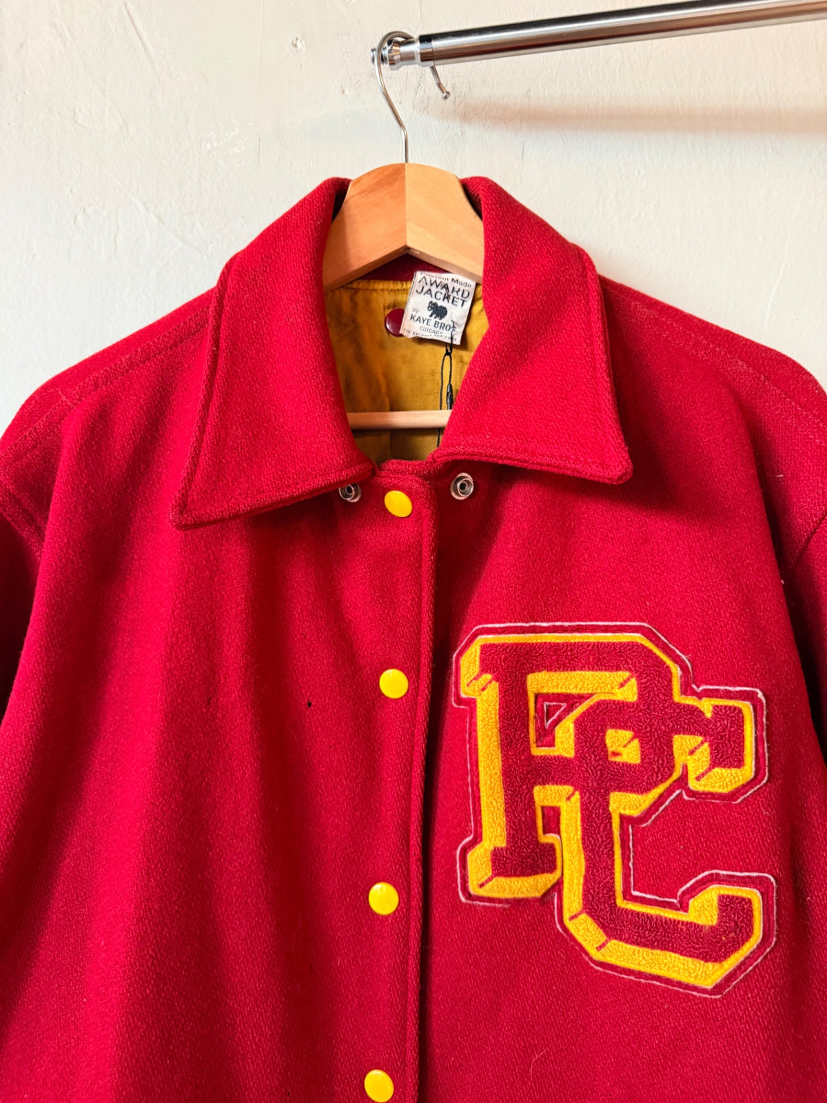 1990s Varsity Jacket Red