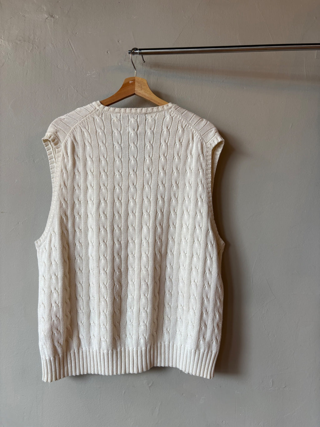 White Polo Sweater Vest