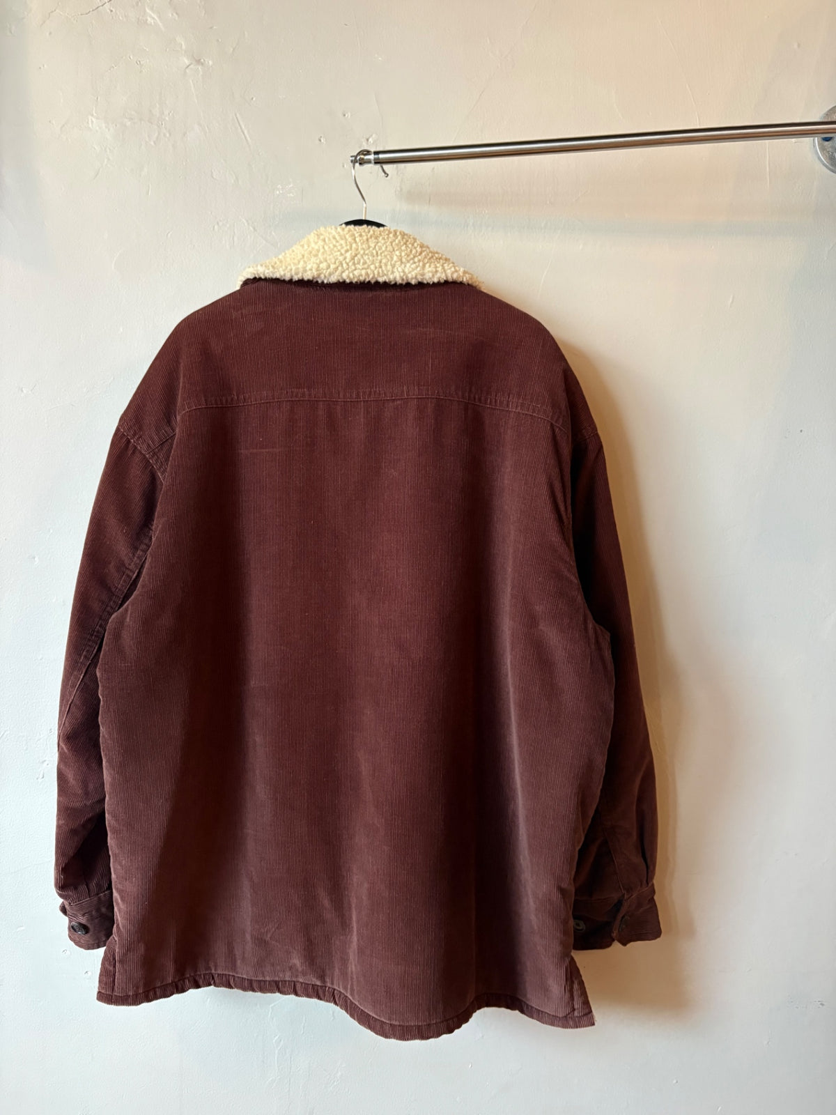 Brown J Crew Zip Up Cord Jacket Size XL