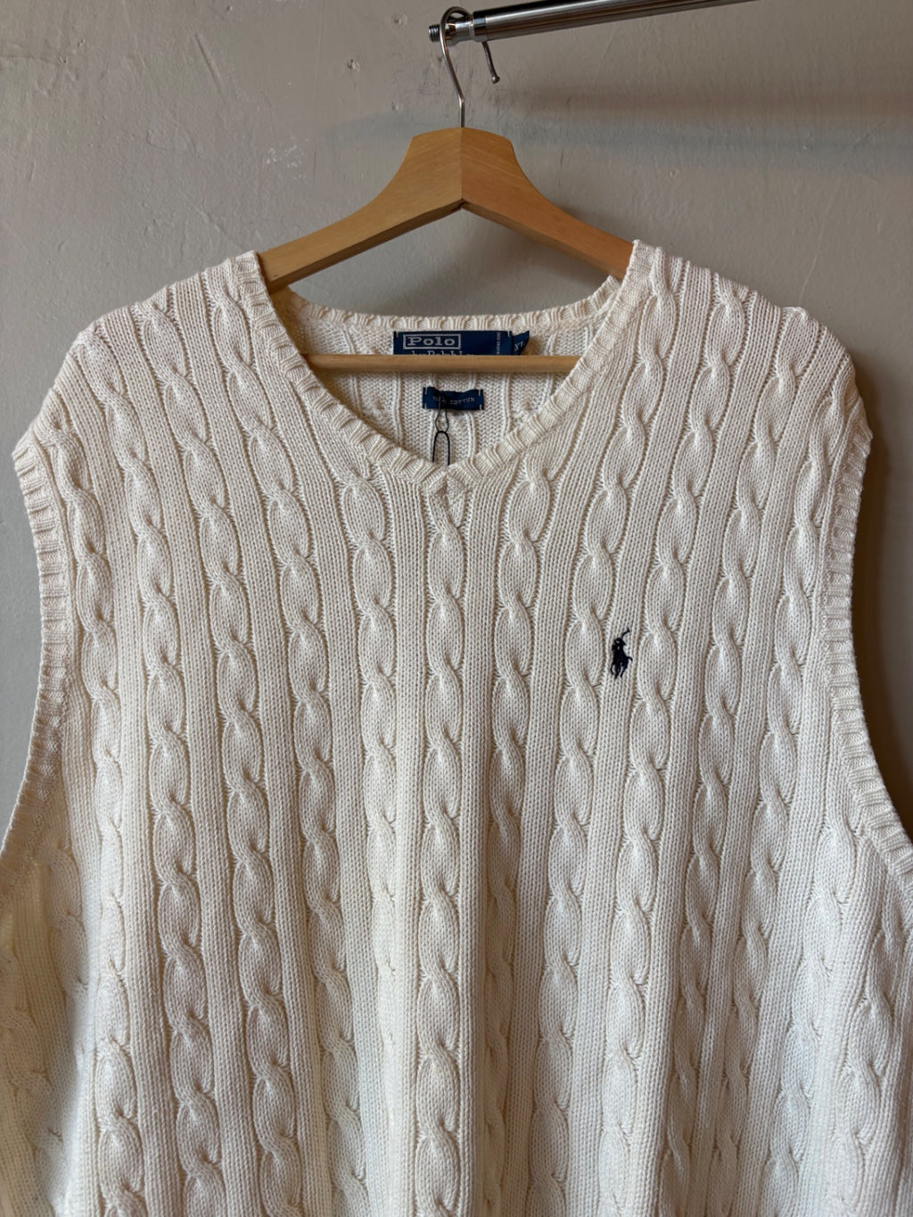 White Polo Sweater Vest