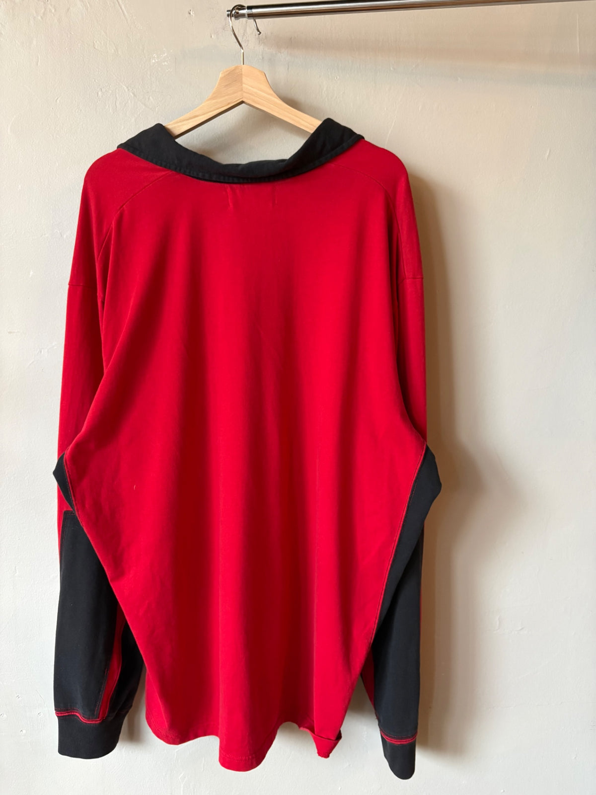 Red Polo Sport Lace Rugby Size L