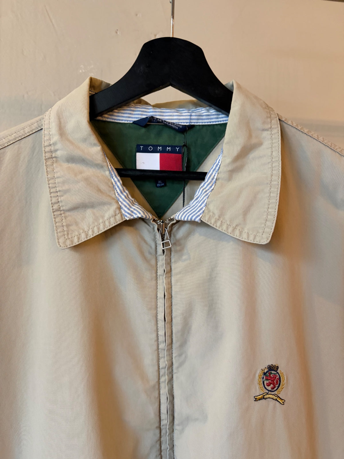 Tommy Hilfiger Tan Zip Jacket Size XL