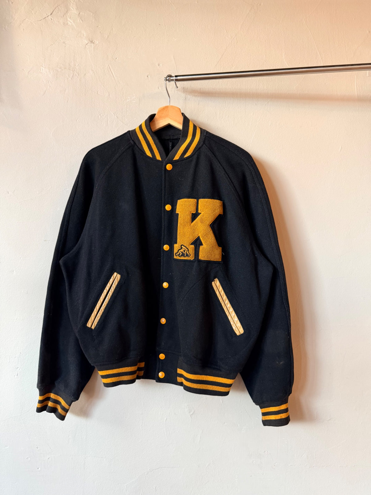 Black Letterman With yellow Accents Size XL