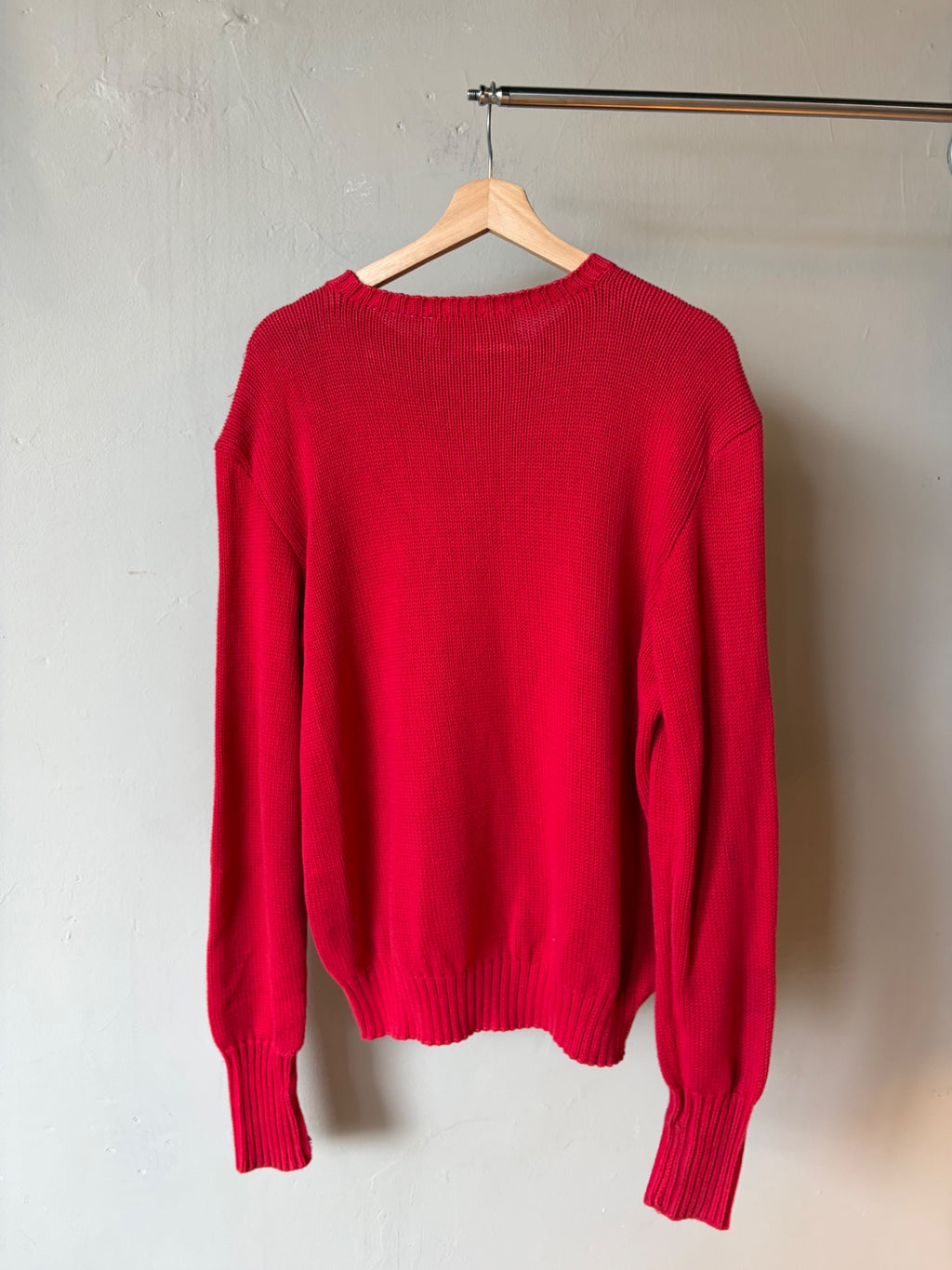 Polo Sport Red Knit Sweater Size L