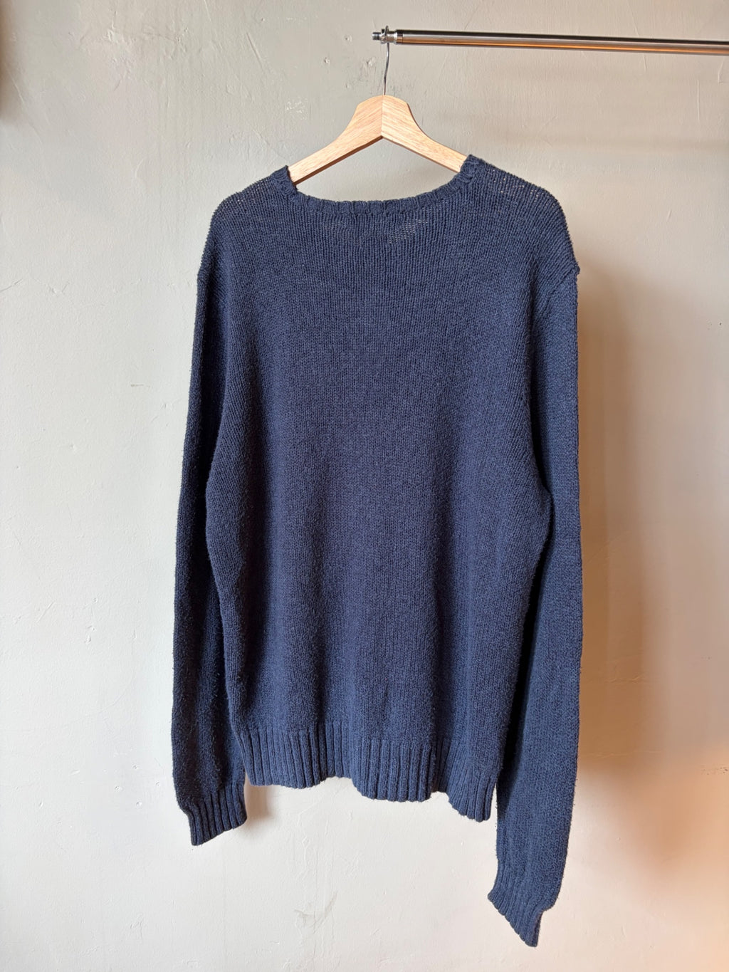 Polo Ralph Lauren Muted Navy Knit Sweater Size XL