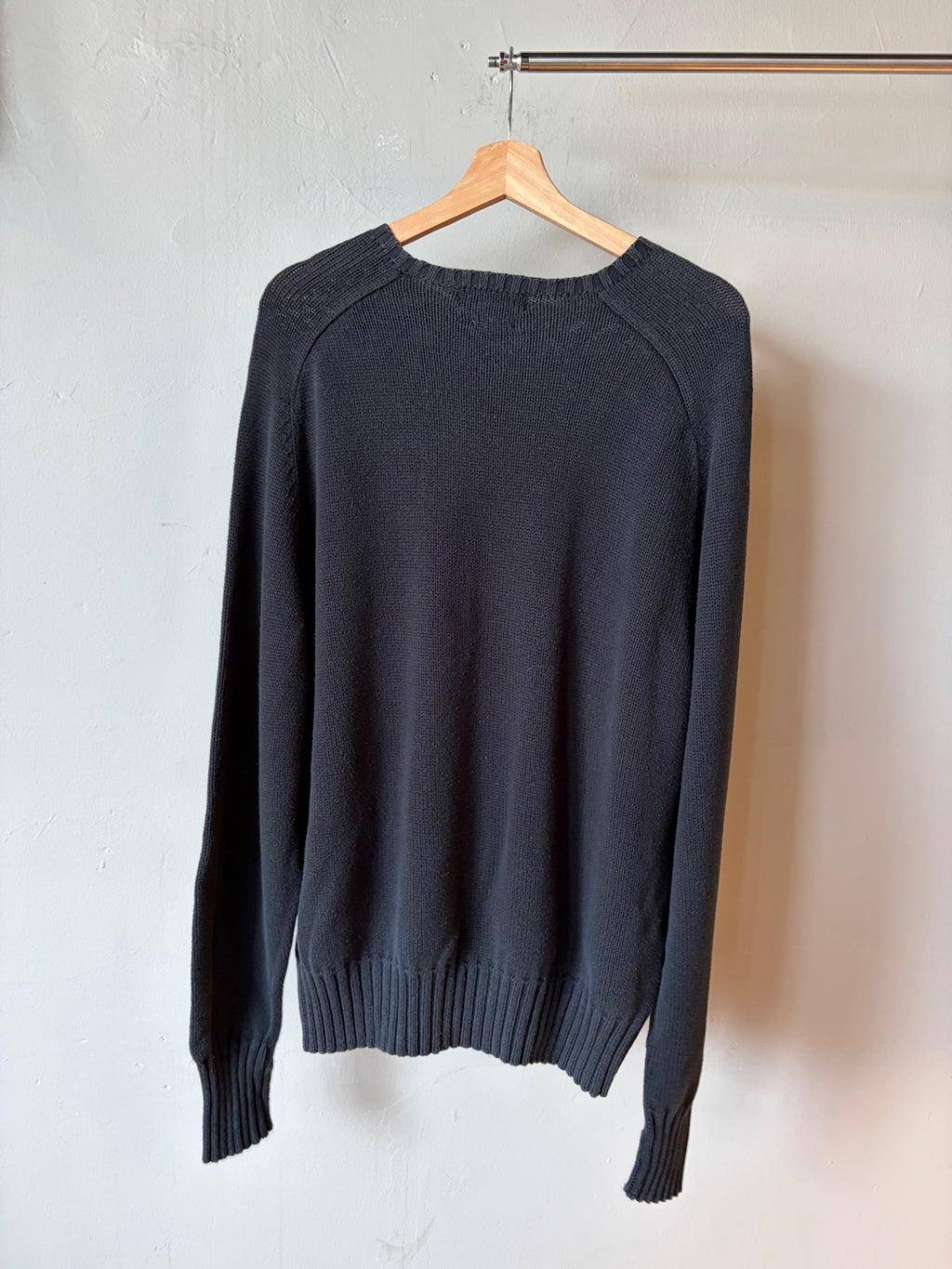 Polo Ralph Lauren Black Knit Sweater Size L