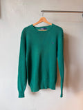 Polo Ralph Lauren Bright Green Knit Sweater Size L