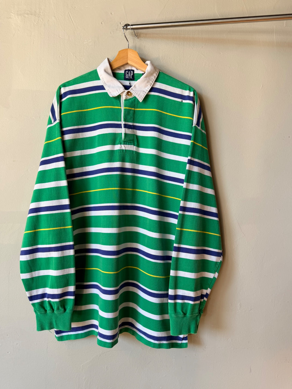 1990s GAP Multi-Color Rugby Size XL