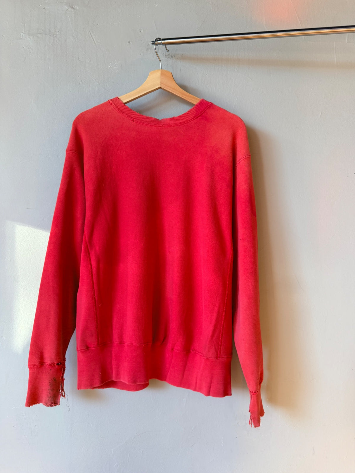 Red Thrashed St. Georges Champion Crewneck