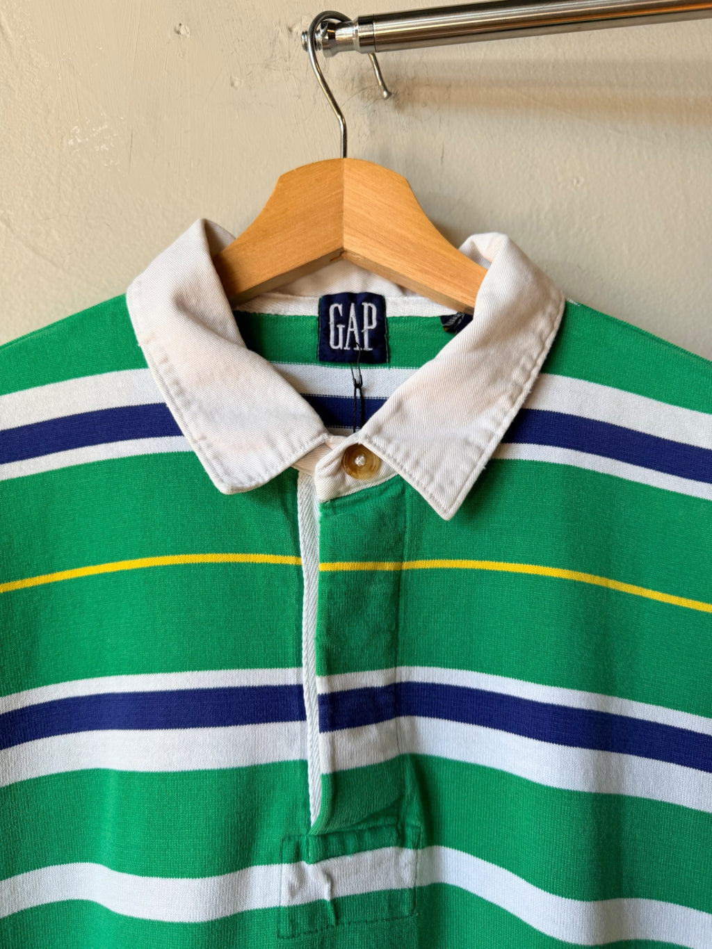 1990s GAP Multi-Color Rugby Size XL