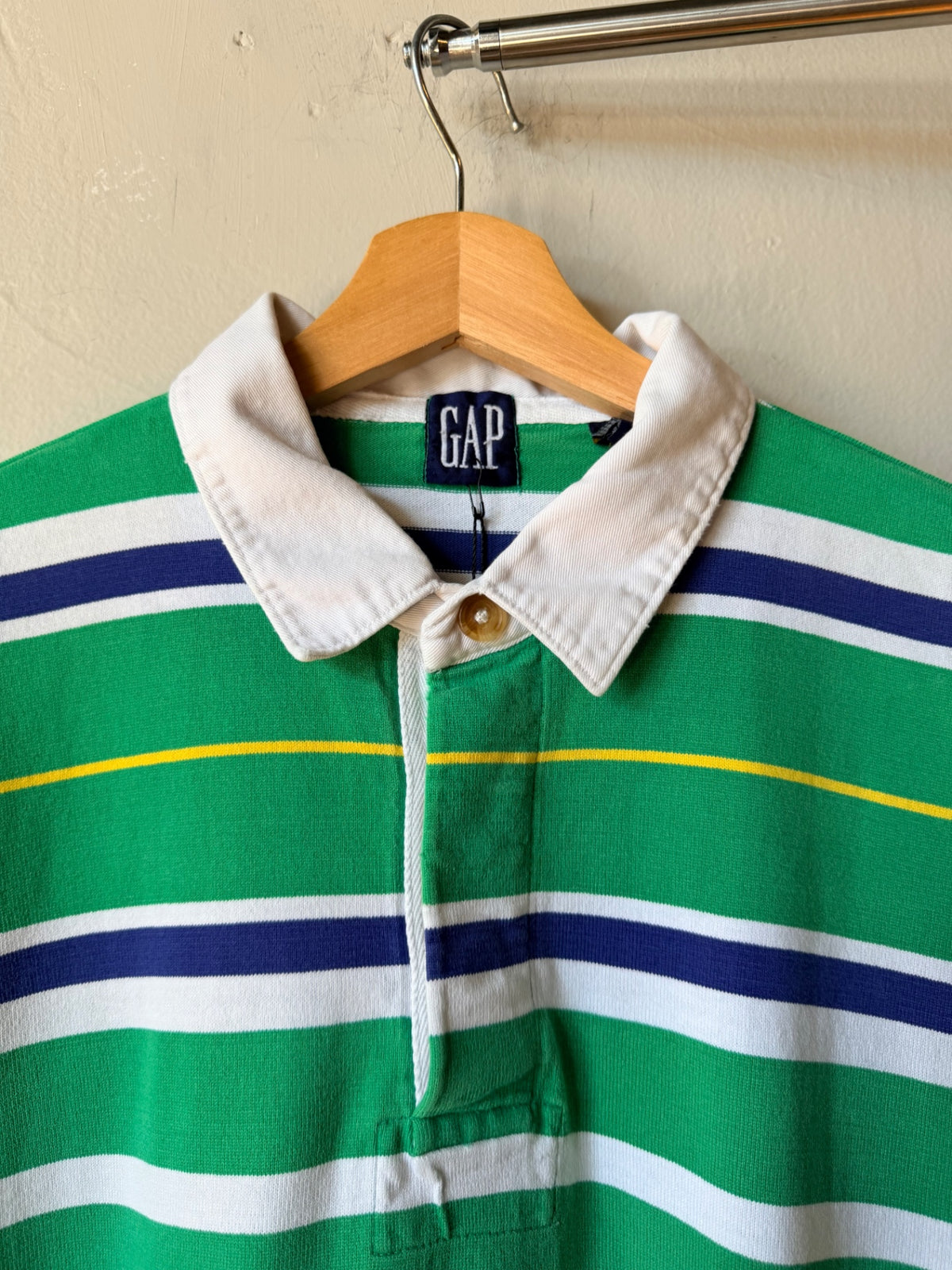 1990s GAP Multi-Color Rugby Size XL