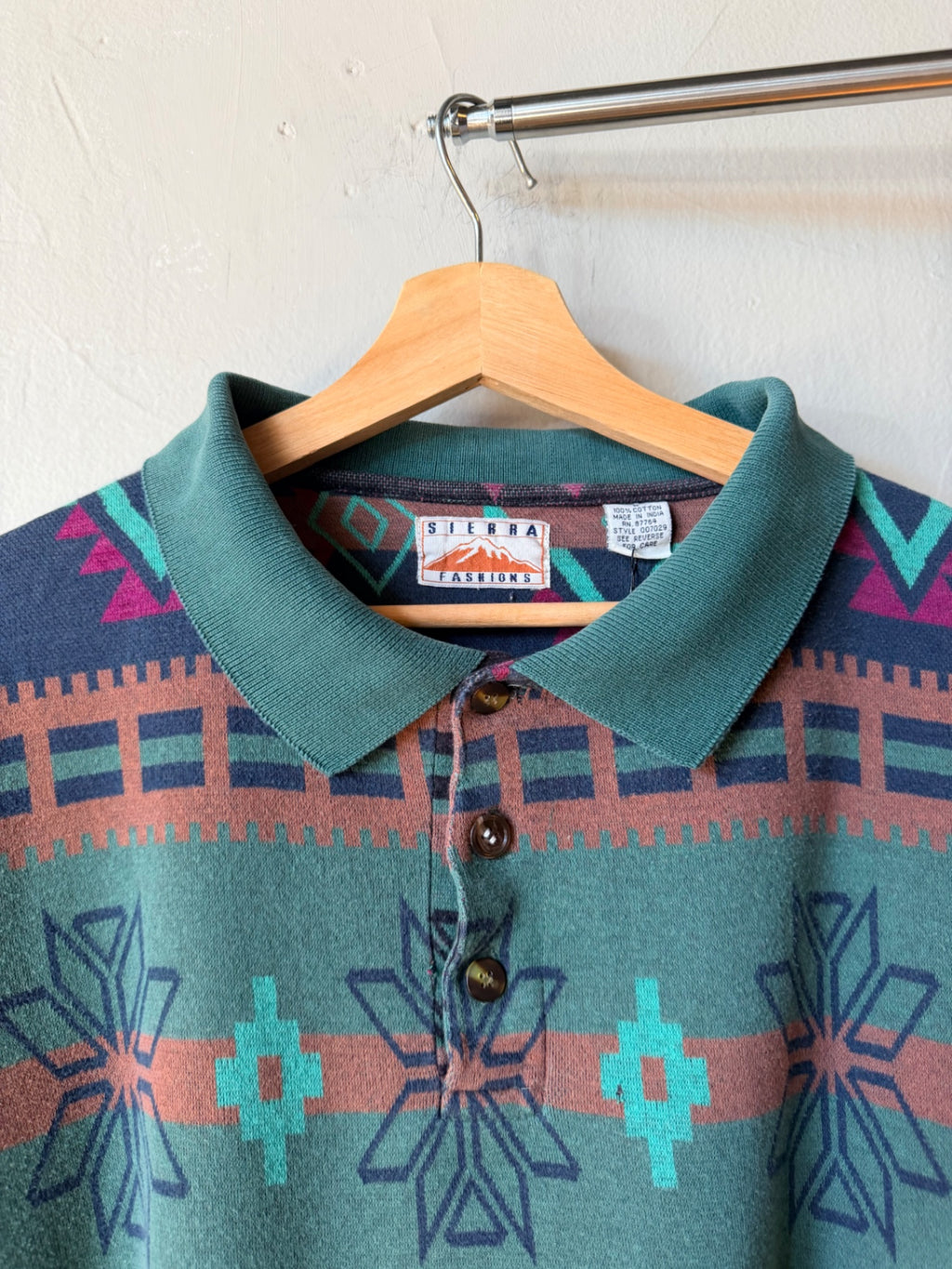 Green Aztec Rugby Size XL