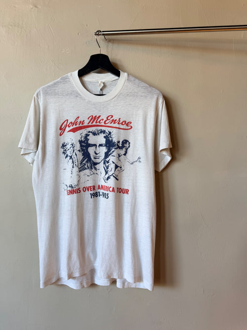 1980s John McEnroe Tennis Player Tee Size L