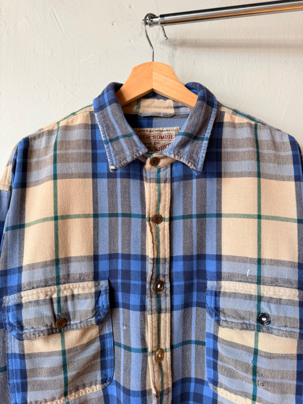 Thrashed 1990s Abercrombie and Fitch Big Shirt Flannel