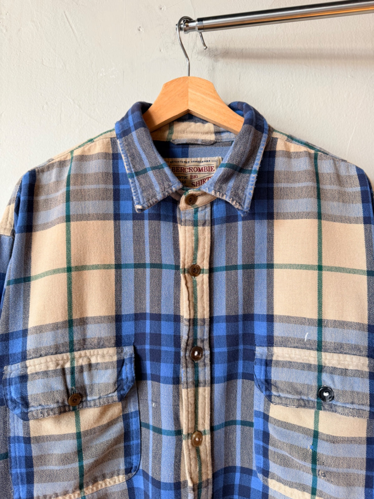 Thrashed 1990s Abercrombie and Fitch Big Shirt Flannel