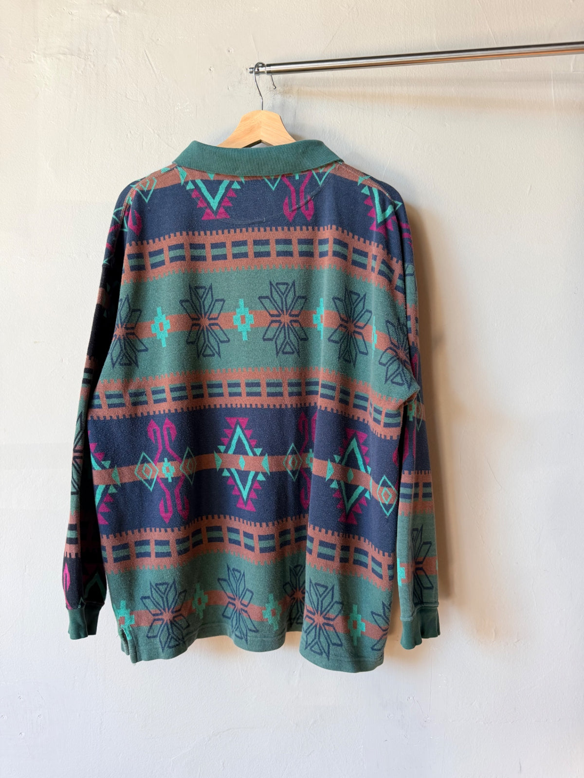 Green Aztec Rugby Size XL