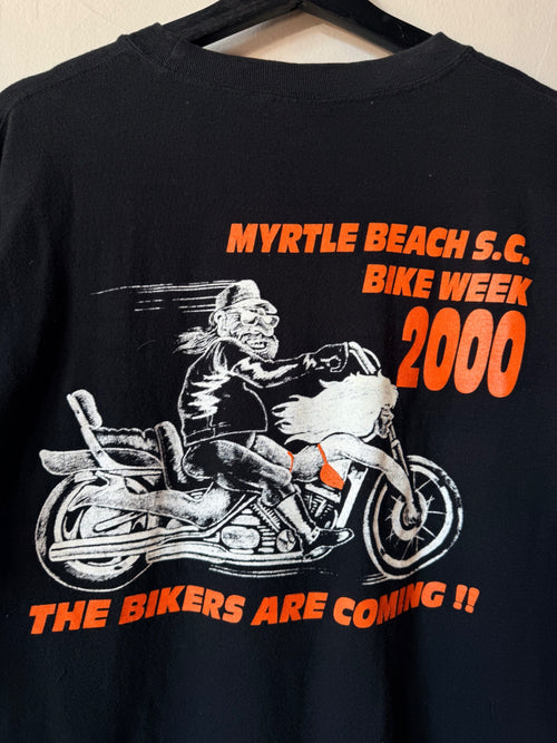 2000 Myrtle Beach Bike Week "Bikers Are Coming" Size L