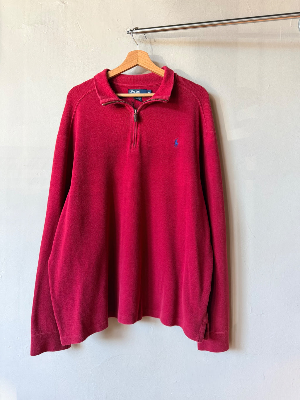 Red Polo Quarter Zip