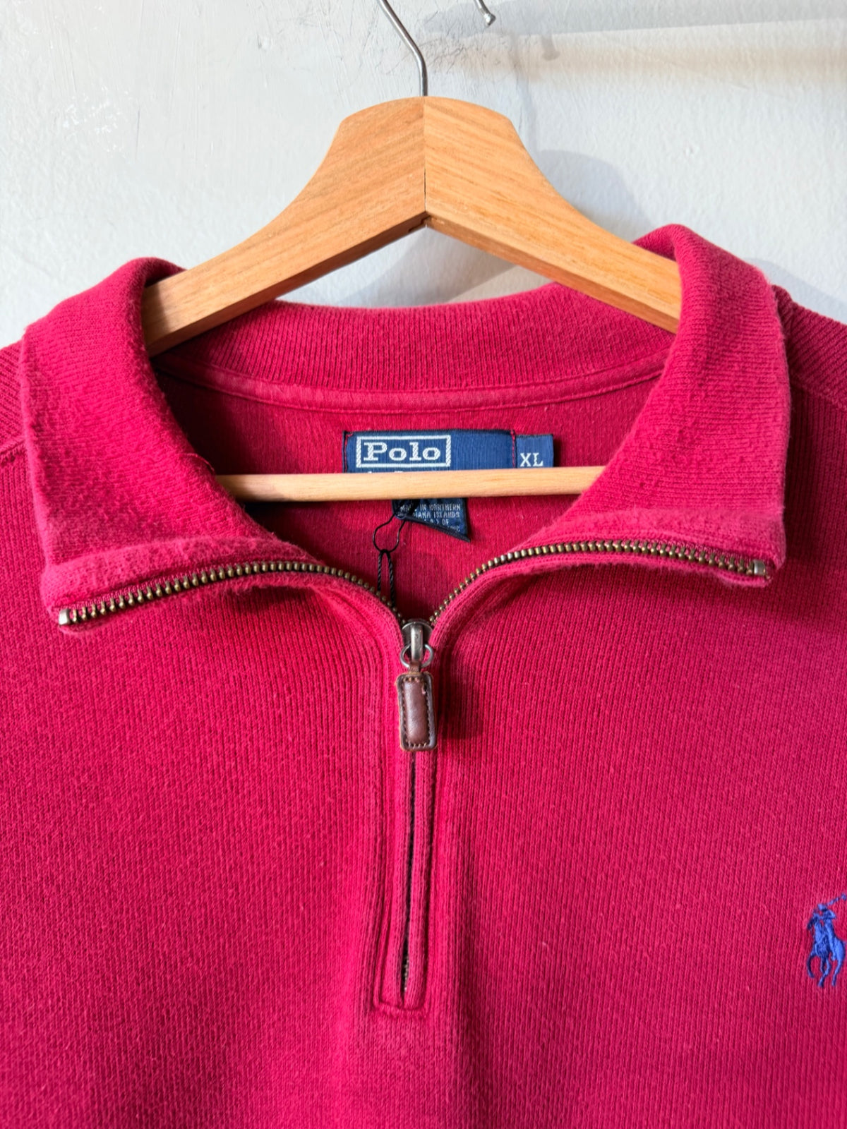 Red Polo Quarter Zip