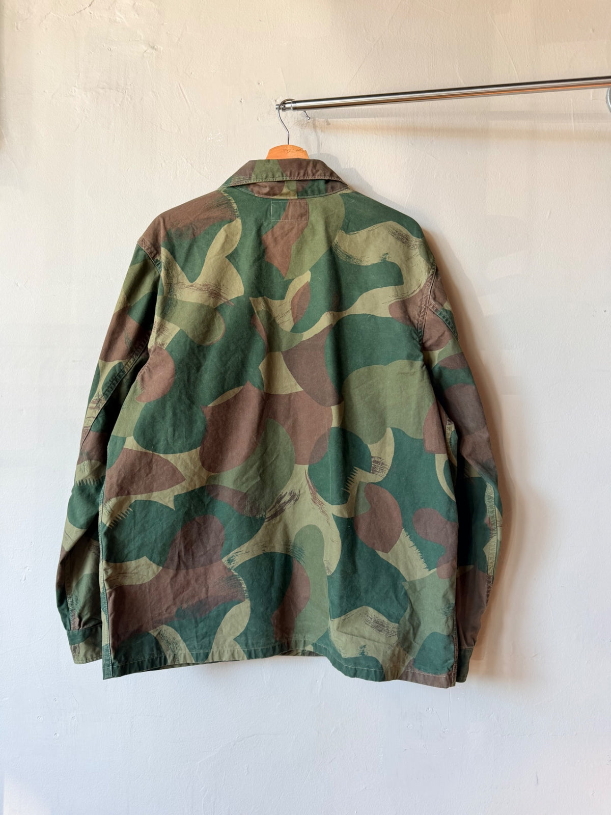 RRL BrushStroke Camo 13 star Button Up Size L