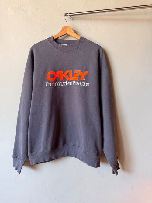 1990s Oakley Thermonuclear Protection Crewneck Size XL