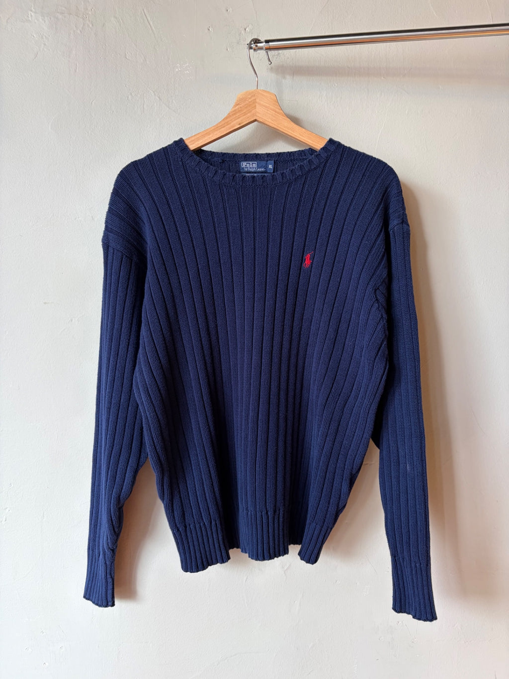 Polo Ralph Lauren Navy Knit Sweater Size Large