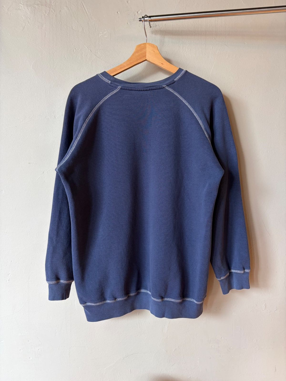 Polo Jeans Co Ralph Lauren Blue Contrast Stitch Crewneck Size Large