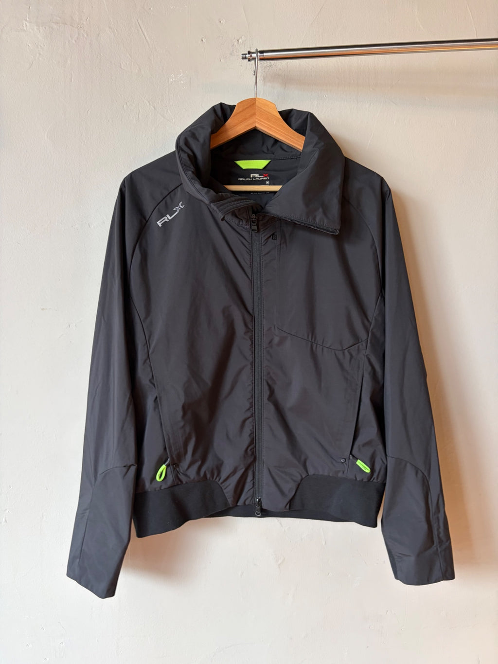 RLX Ralph Lauren Black Windbreaker Size Medium