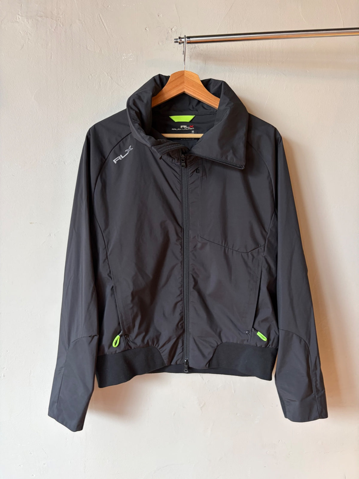 RLX Ralph Lauren Black Windbreaker Size Medium