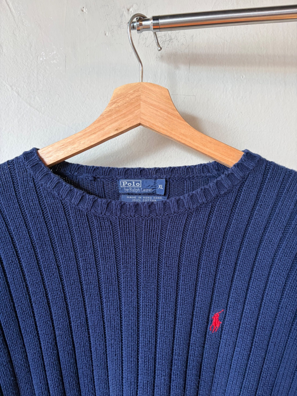 Polo Ralph Lauren Navy Knit Sweater Size Large