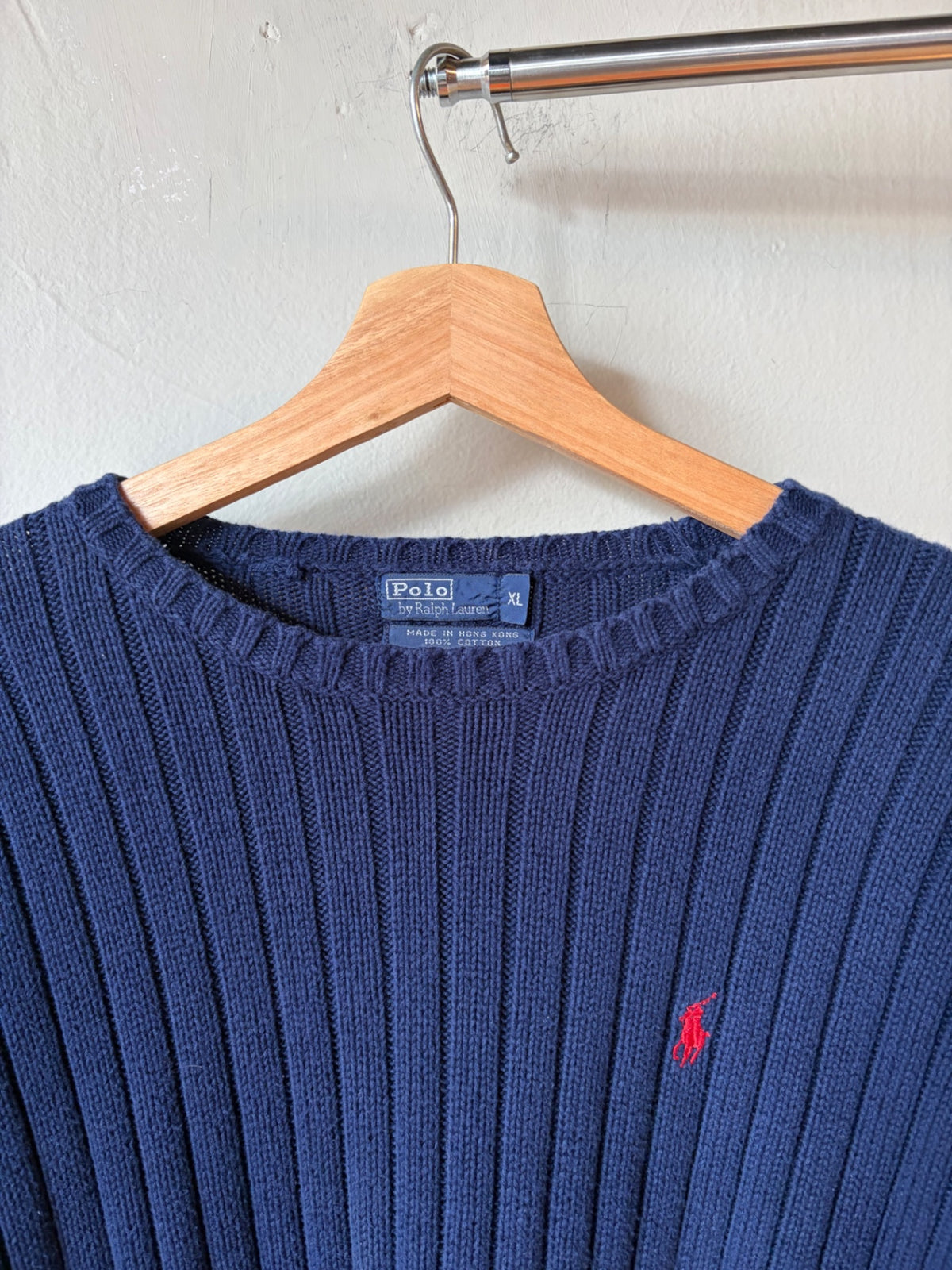 Polo Ralph Lauren Navy Knit Sweater Size Large