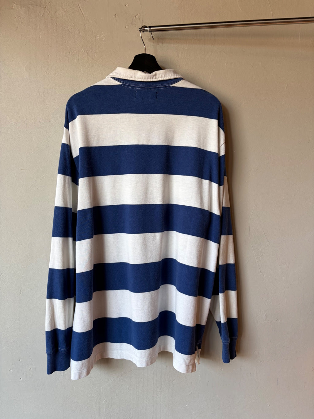 Polo Ralph Lauren Yacht Club Blue/ White Striped Rugby Size XL