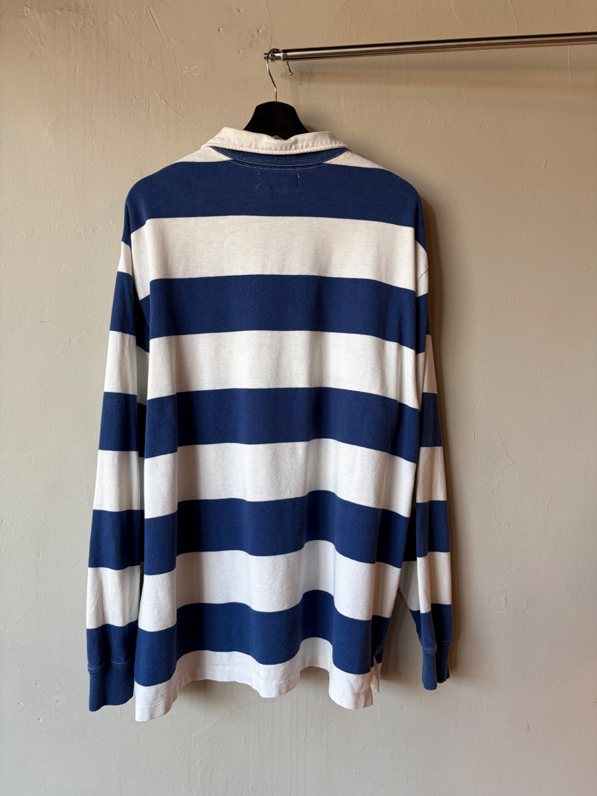 Polo Ralph Lauren Yacht Club Blue/ White Striped Rugby Size XL
