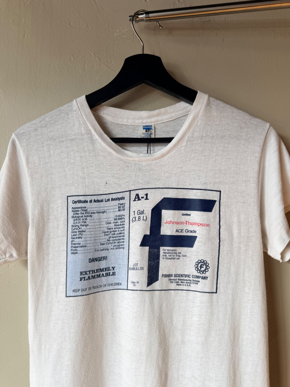 1980s Fisher Scientific Company Tee Size M