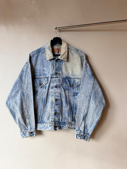 1990s Acid Wash Levi's Denim Jacket Size L