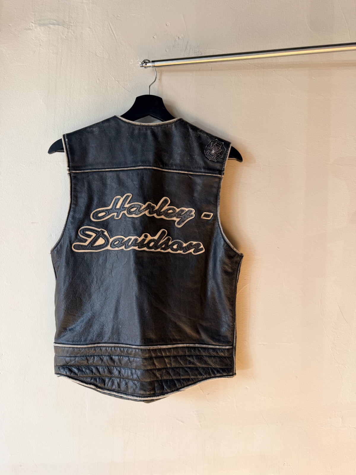 1990s Harley Davidson Leather Vest Size M/L