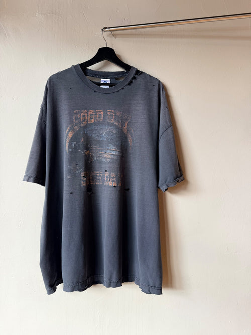 2000s Thrashed Biker Tee Size XL