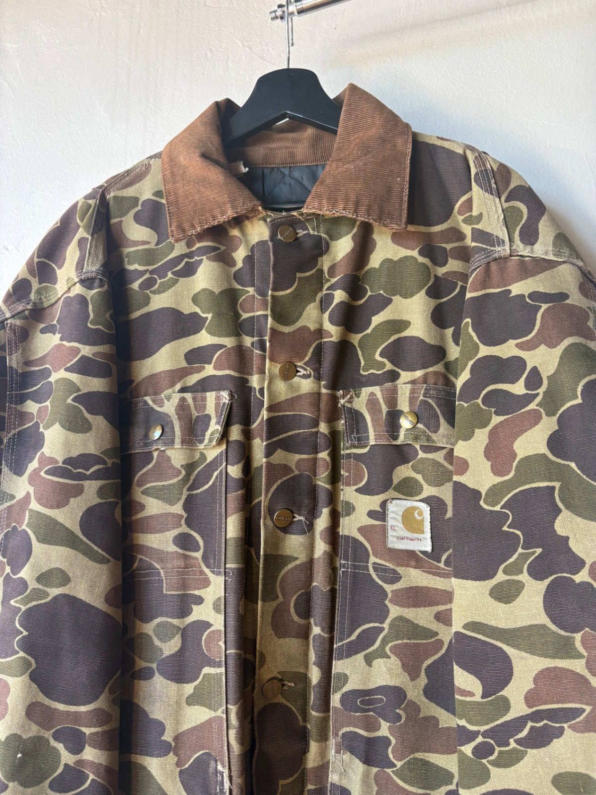 80s Duck Camo Carhartt Jacket Size XL