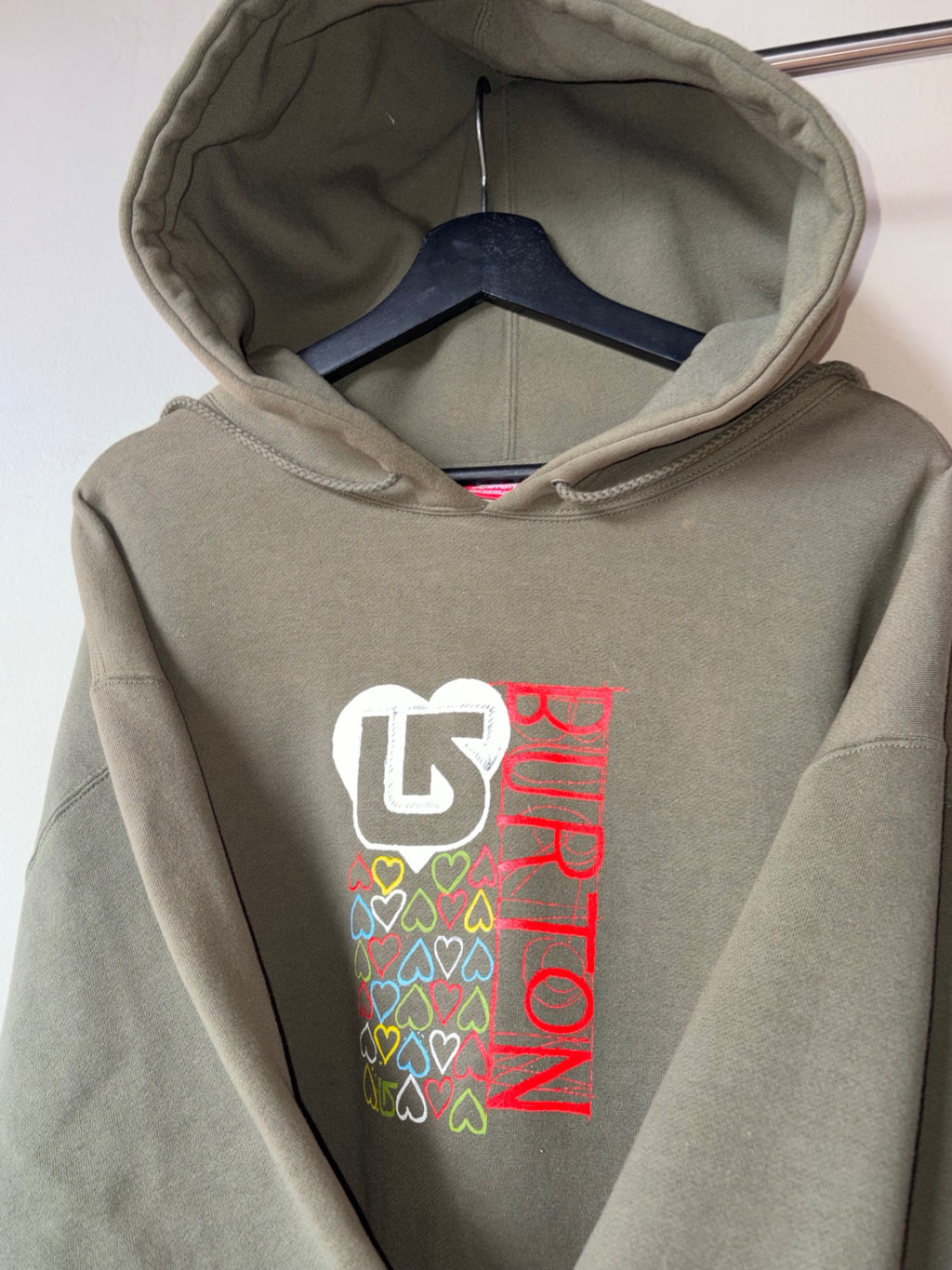 Olive Green Burton Hoodie Size XL