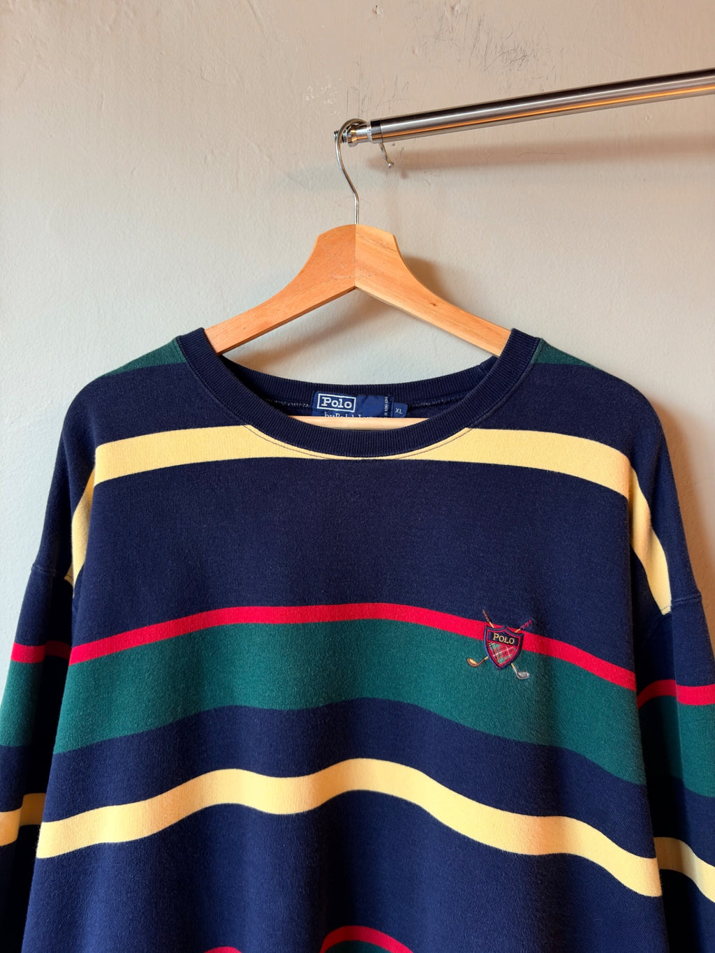 90s Polo Golf Striped Crewneck Size XL