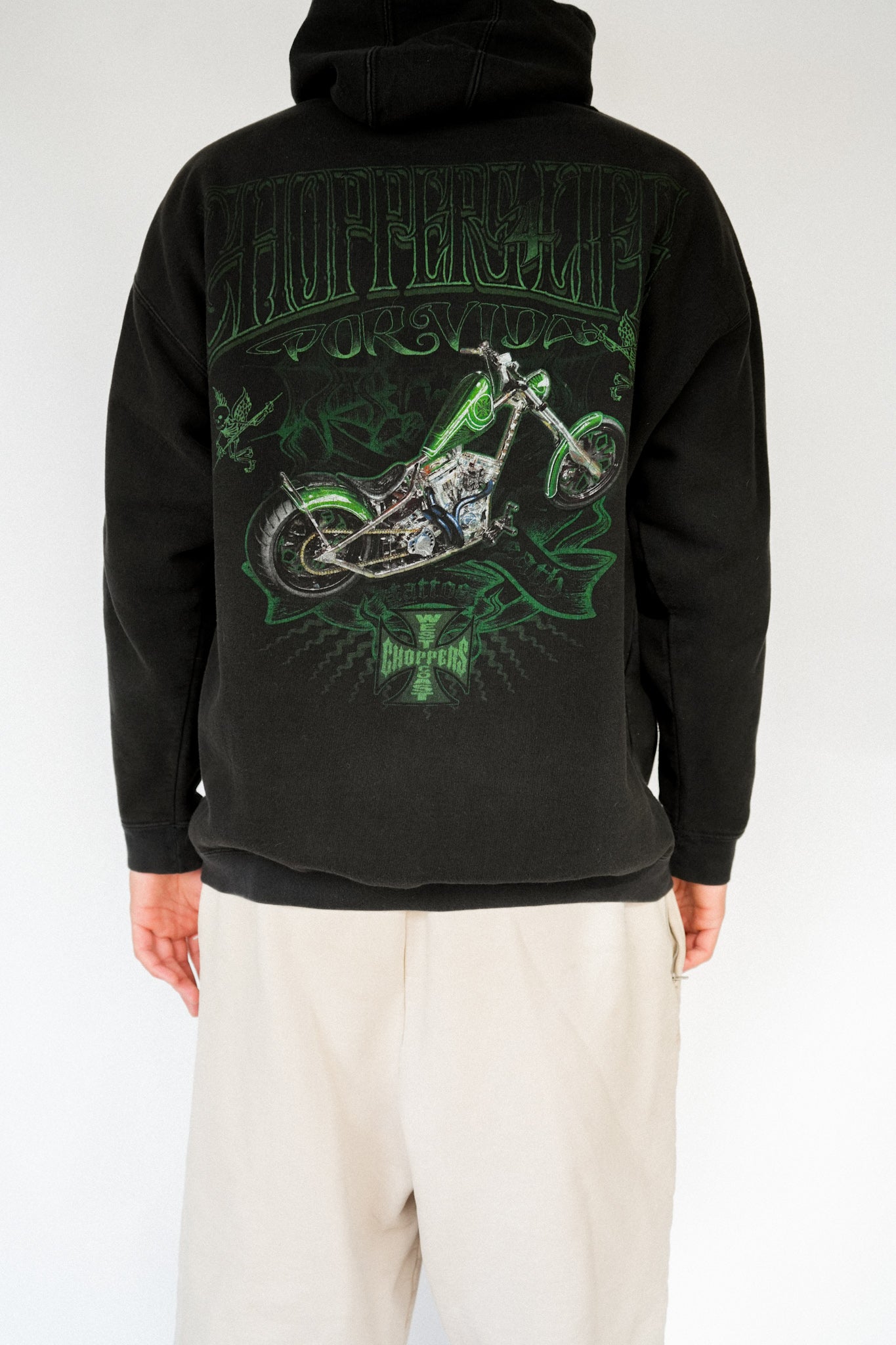1990s West Coast Choppers Zip Up Hoodie