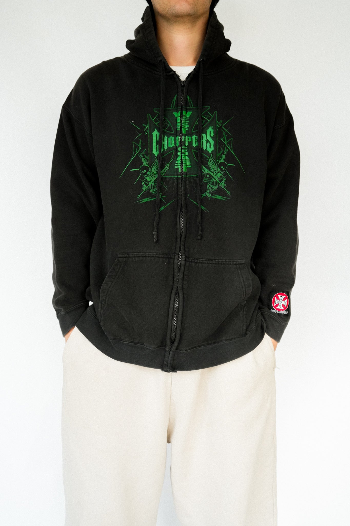 1990s West Coast Choppers Zip Up Hoodie